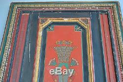 Porte maçonnnique peinte Egyptomania début XXème