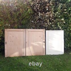 Portes coulissantes anciennes paire plus une Antique Sliding Doors Pair Plus Old