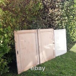 Portes coulissantes anciennes paire plus une Antique Sliding Doors Pair Plus Old
