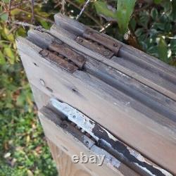 Portes coulissantes anciennes paire plus une Antique Sliding Doors Pair Plus Old