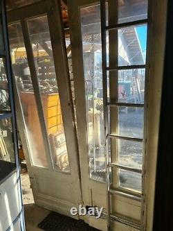 Portes de séparation vitrées en sapin / 3 m de large x 2 m 68 de haut