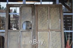 Portes vitrées en chêne / 138 cms de large x 2m02 de haut