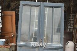 Portes vitrées en chêne (la paire)