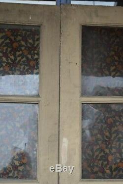 Portes vitrées en sapin / 140 cms de large x 1m83 de haut