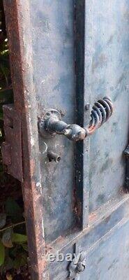 Portillon jardin H247x110cm ancien porte extérieure fer plein Old garden gate