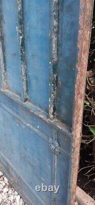 Portillon jardin H247x110cm ancien porte extérieure fer plein Old garden gate