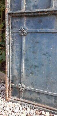 Portillon jardin H247x110cm ancien porte extérieure fer plein Old garden gate
