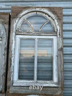Quatre fenêtres a a impostes en sapin massif XIX siècle Portes Fenêtres