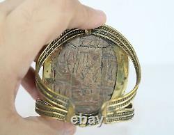 Rare bracelet scarabée pharaonique égyptien antique égyptien antique