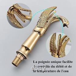 Robinet Salle de Bain en Laiton Mitigeur Lavabo Robinet Bassin Robinet Robine