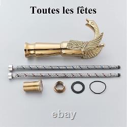 Robinet Salle de Bain en Laiton Mitigeur Lavabo Robinet Bassin Robinet Robine