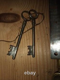 SERRURE A TIRETTE type 2 cylindre coffre fort porte haussmannienne neuf