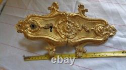 SERRURE DOUBLE STYLE L XV RIVAIN à PARIS SANS CLEF BRONZE N°SR27