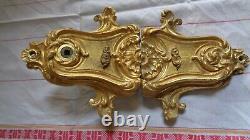 SERRURE DOUBLE STYLE L XV RIVAIN à PARIS SANS CLEF BRONZE N°SR27