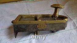 Serrure Acier Et Bronze St LXVI Et Sa Poignee Fv- Sans Gache Et Clef Sr70