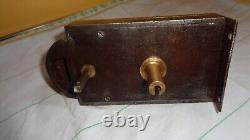 Serrure Acier Et Bronze St LXVI Et Sa Poignee Fv- Sans Gache Et Clef Sr70