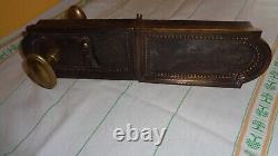 Serrure Et Gache Acier Et Bronze St LXVI St Sans Clef Et 2 Poignees Sr41