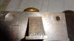 Serrure Et Gache Acier Et Bronze St LXVI St Sans Clef Et 2 Poignees Sr41