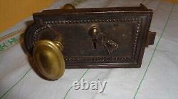 Serrure Et Gache Acier Et Bronze St LXVI St Sans Clef Et 2 Poignees Sr41