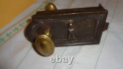 Serrure Et Gache Acier Et Bronze St LXVI St Sans Clef Et 2 Poignees Sr41