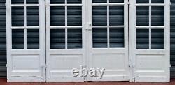 Suite de quatre portes de passage a petits carreaux XX siècle