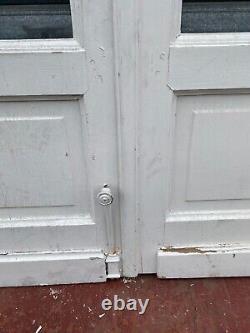 Suite de quatre portes de passage a petits carreaux XX siècle