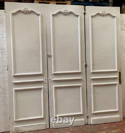 Suite de trois portes de passage moulurées a double faces XIX siècle