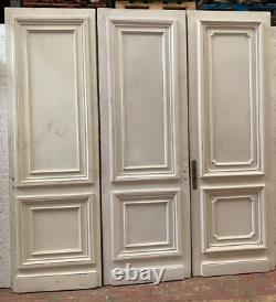 Suite de trois portes de passage moulurées a double faces XIX siècle