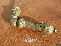 Superbe poignée de porte bronze plein ciselé XIXeme beautiful handle door 19th