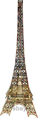 Tour Eiffel taille humaine minimaliste en en fonte de fer plat. XX siècle